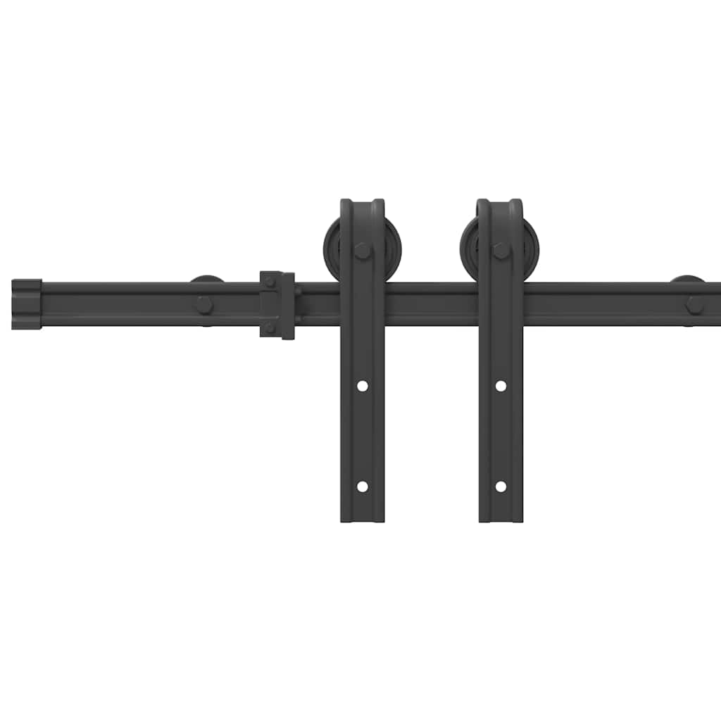 8721102849466_g_en_hd_9 vidaXL Sliding Door Hardware Kit 200 cm Steel Black - Image 11