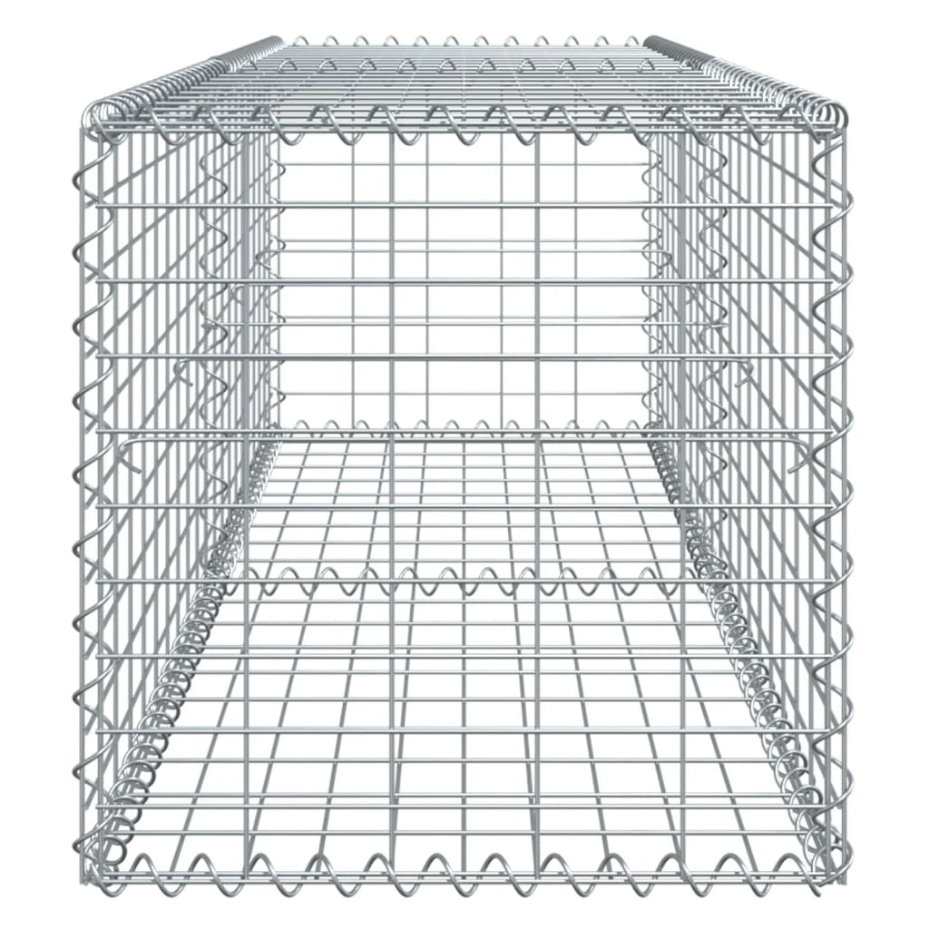 8721102850073_g_en_hd_2 vidaXL Gabion Basket with Cover 200x50x50 cm Galvanised Iron - Image 4