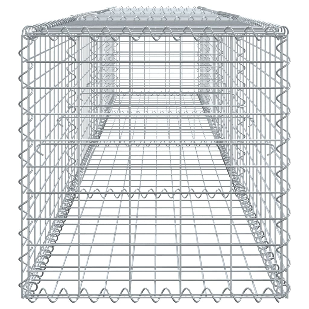 8721102850097_g_en_hd_2 vidaXL Gabion Basket with Cover 400x50x50 cm Galvanised Iron - Image 4