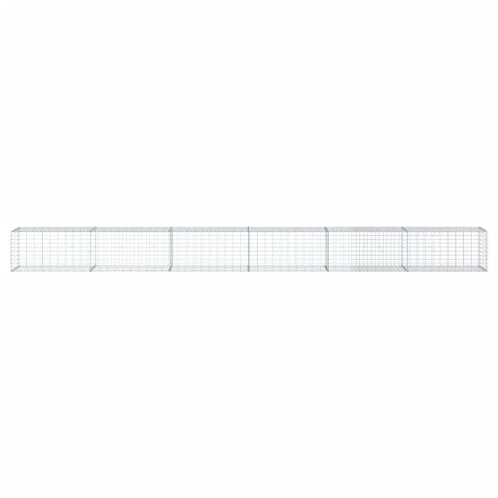 8721102850110_g_en_hd_1 vidaXL Gabion Basket with Cover 600x50x50 cm Galvanised Iron - Image 3