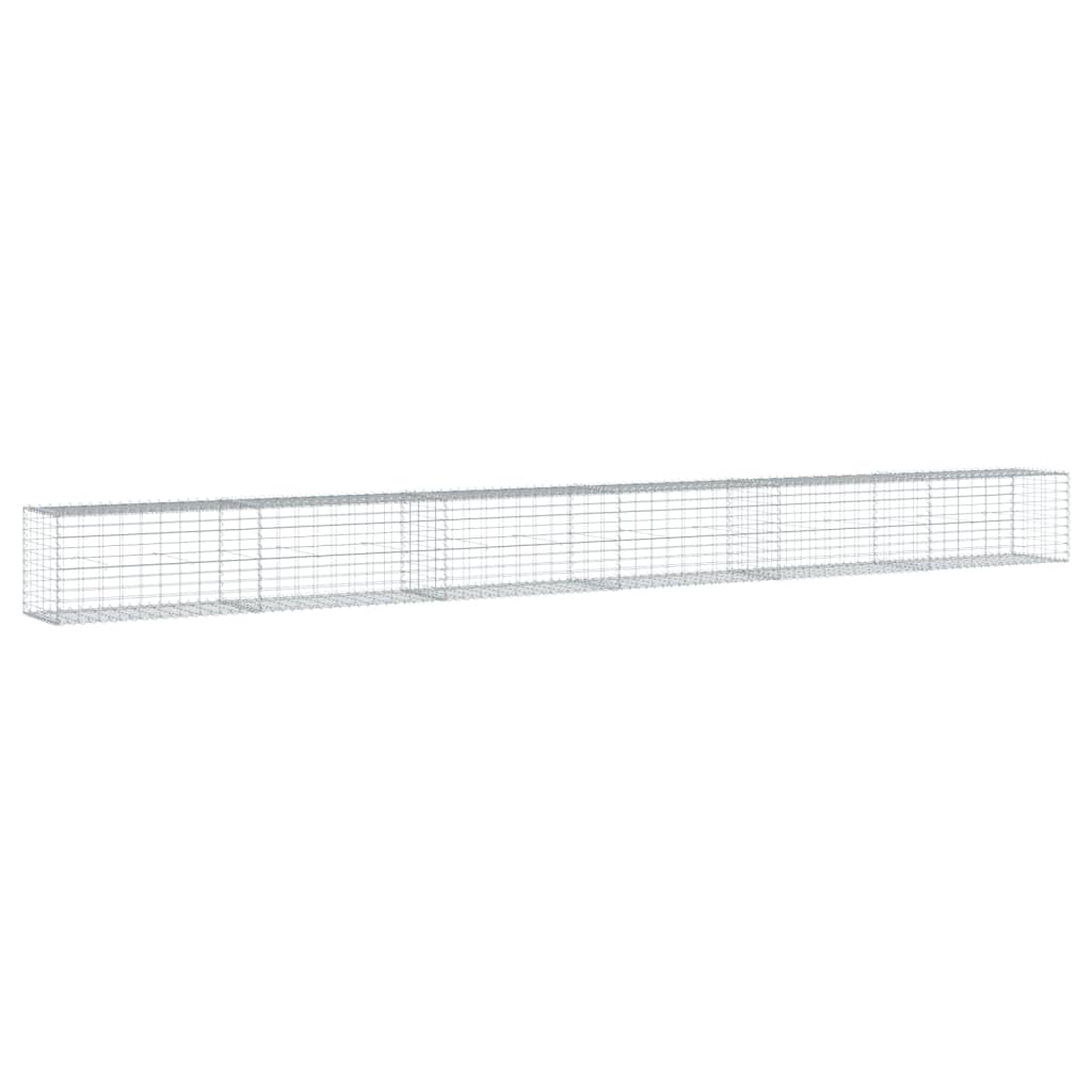 8721102850110_g_en_hd_3 vidaXL Gabion Basket with Cover 600x50x50 cm Galvanised Iron - Image 5