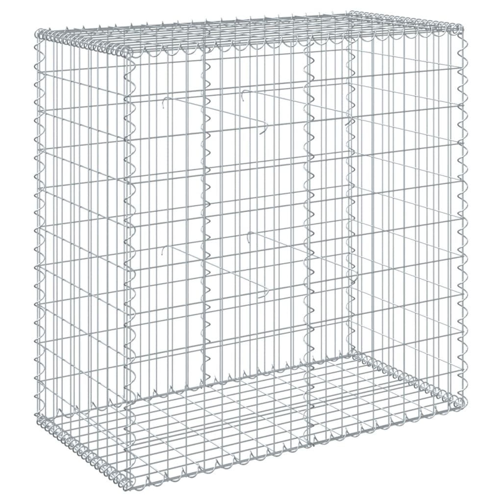 8721102850165_g_en_hd_3 vidaXL Gabion Basket with Cover 100x50x100 cm Galvanised Iron - Image 5