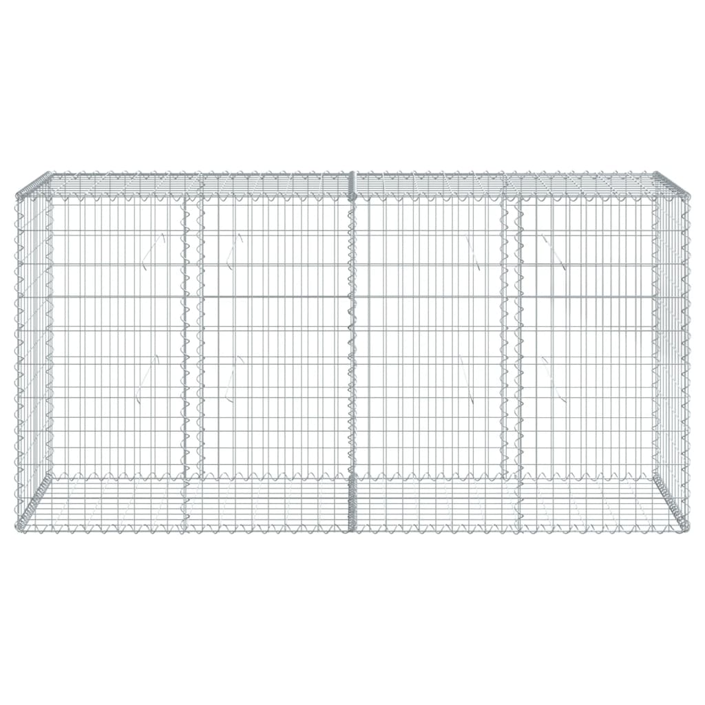 8721102850172_g_en_hd_1 vidaXL Gabion Basket with Cover 200x50x100 cm Galvanised Iron - Image 3
