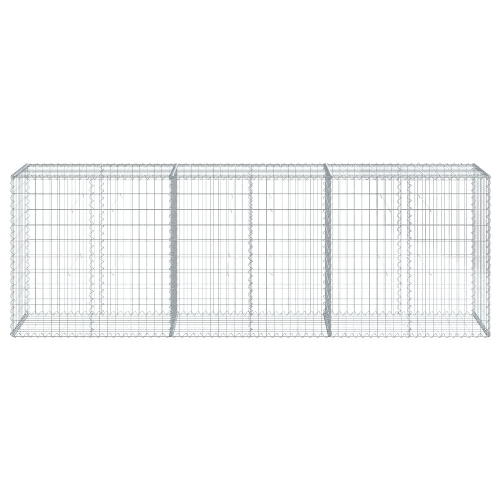 8721102850189_g_en_hd_1 vidaXL Gabion Basket with Cover 300x50x100 cm Galvanised Iron - Image 3