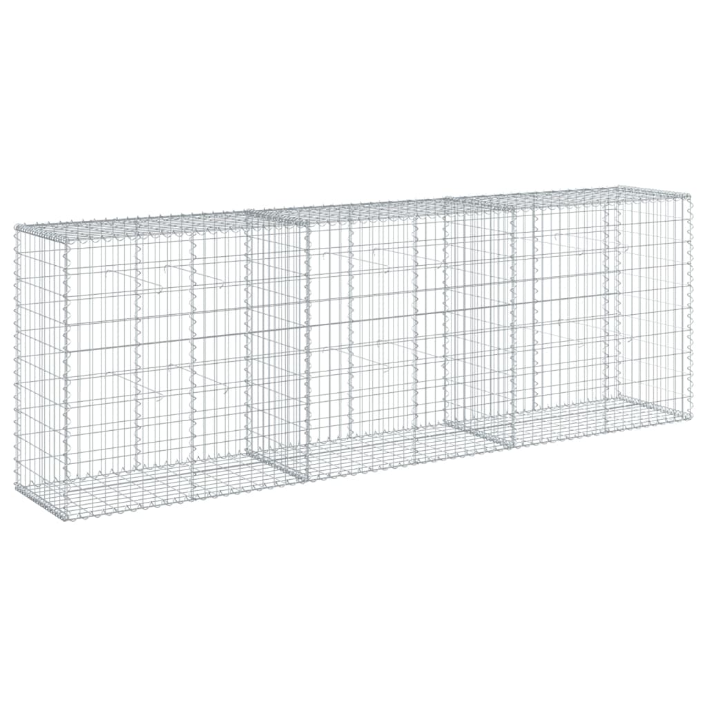 8721102850189_g_en_hd_3 vidaXL Gabion Basket with Cover 300x50x100 cm Galvanised Iron - Image 5