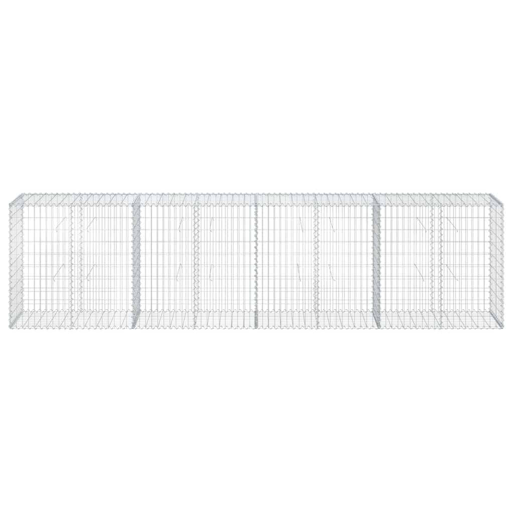 8721102850196_g_en_hd_1 vidaXL Gabion Basket with Cover 400x50x100 cm Galvanised Iron - Image 3