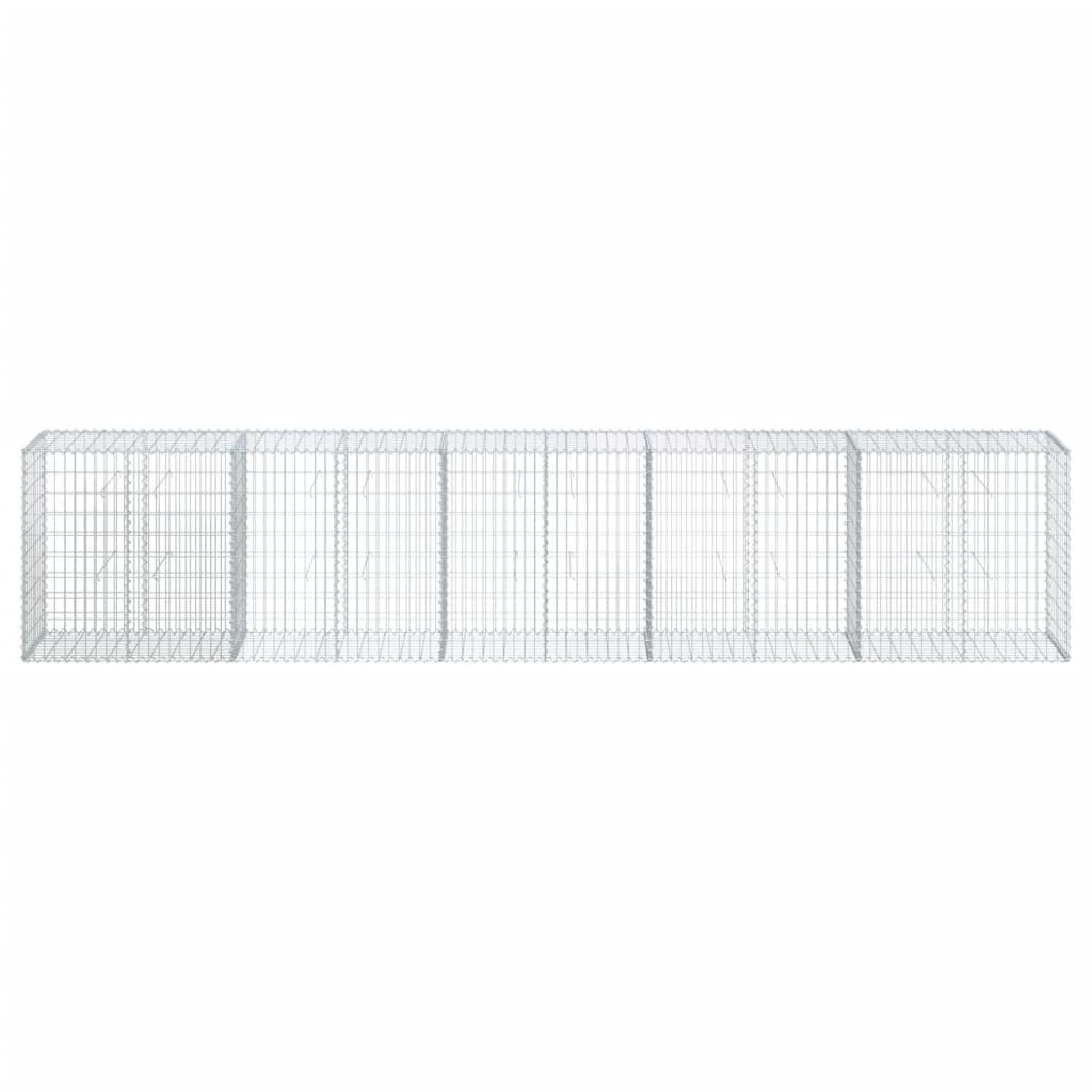 8721102850202_g_en_hd_1 vidaXL Gabion Basket with Cover 500x50x100 cm Galvanised Iron - Image 3