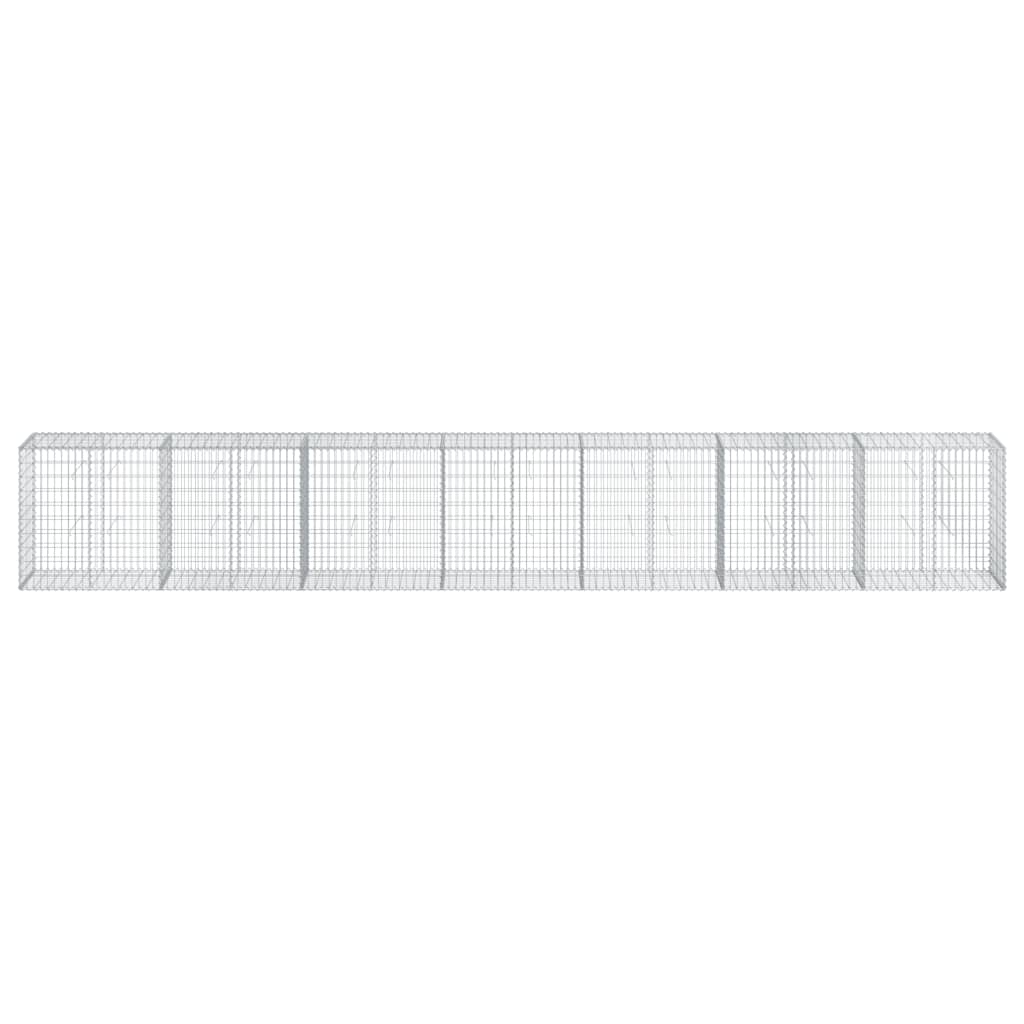 8721102850226_g_en_hd_1 vidaXL Gabion Basket with Cover 700x50x100 cm Galvanised Iron - Image 3