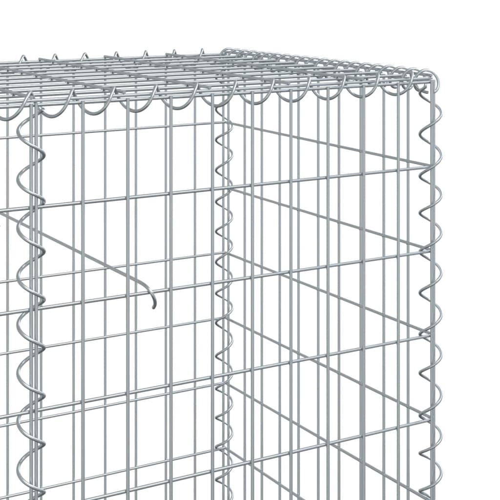 8721102850264_g_en_hd_4 vidaXL Gabion Basket with Cover 1100x50x100 cm Galvanised Iron - Image 6