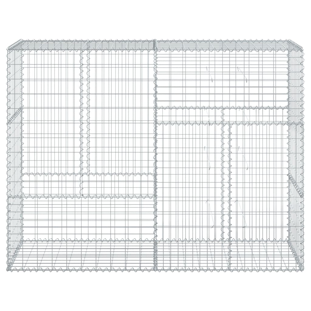 8721102850295_g_en_hd_1 vidaXL Gabion Basket with Cover 200x50x150 cm Galvanised Iron - Image 3