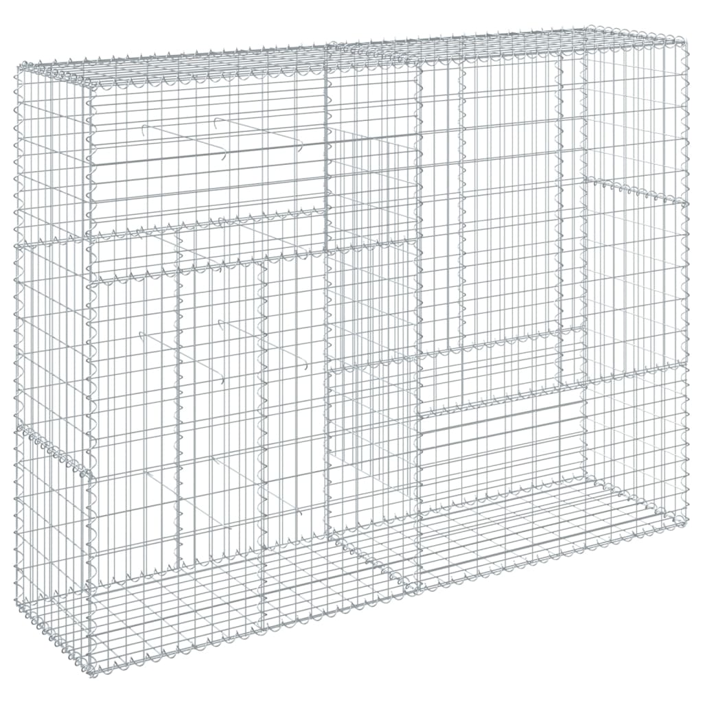 8721102850295_g_en_hd_3 vidaXL Gabion Basket with Cover 200x50x150 cm Galvanised Iron - Image 5