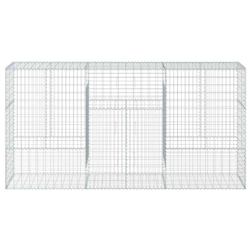 8721102850301_g_en_hd_1 vidaXL Gabion Basket with Cover 300x50x150 cm Galvanised Iron - Image 3