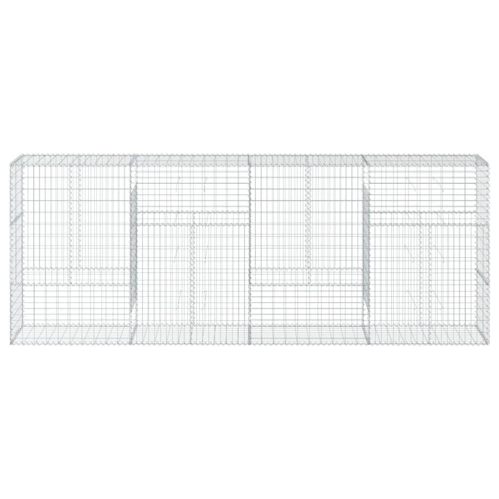 8721102850318_g_en_hd_1 vidaXL Gabion Basket with Cover 400x50x150 cm Galvanised Iron - Image 3