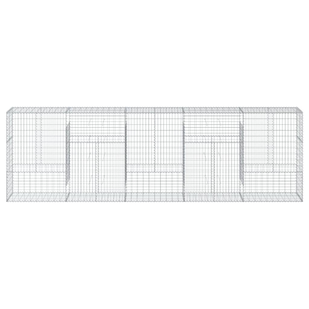 8721102850325_g_en_hd_1 vidaXL Gabion Basket with Cover 500x50x150 cm Galvanised Iron - Image 3