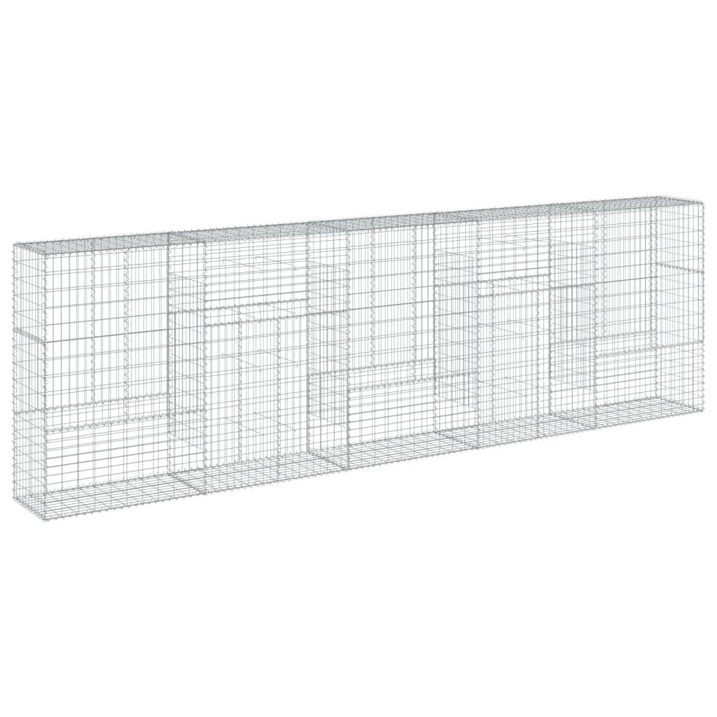 8721102850325_g_en_hd_3 vidaXL Gabion Basket with Cover 500x50x150 cm Galvanised Iron - Image 5