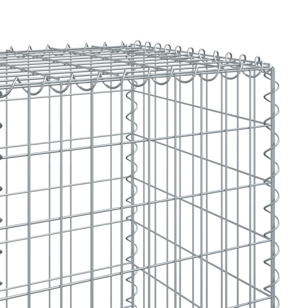 8721102850332_g_en_hd_4 vidaXL Gabion Basket with Cover 600x50x150 cm Galvanised Iron - Image 6
