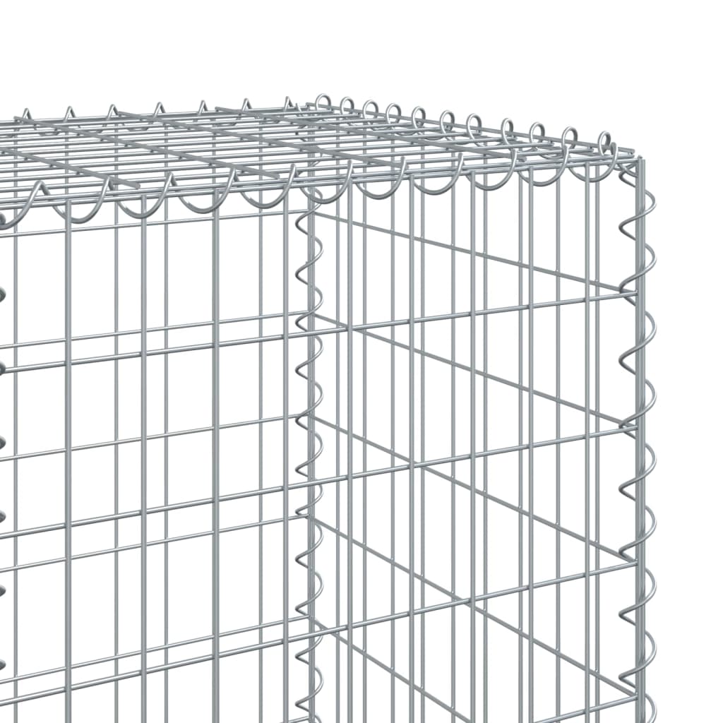 8721102850356_g_en_hd_4 vidaXL Gabion Basket with Cover 800x50x150 cm Galvanised Iron - Image 6