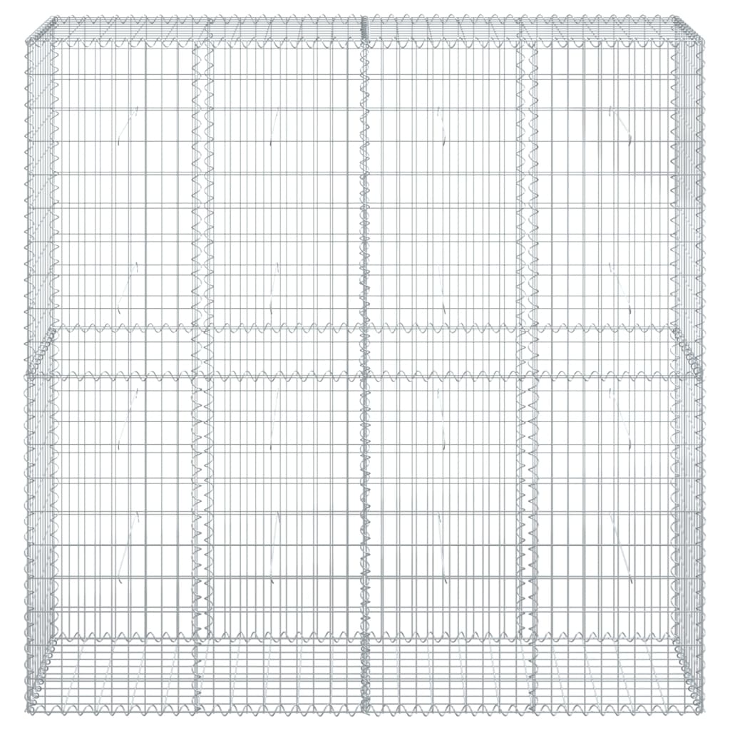 8721102850417_g_en_hd_1 vidaXL Gabion Basket with Cover 200x50x200 cm Galvanised Iron - Image 3