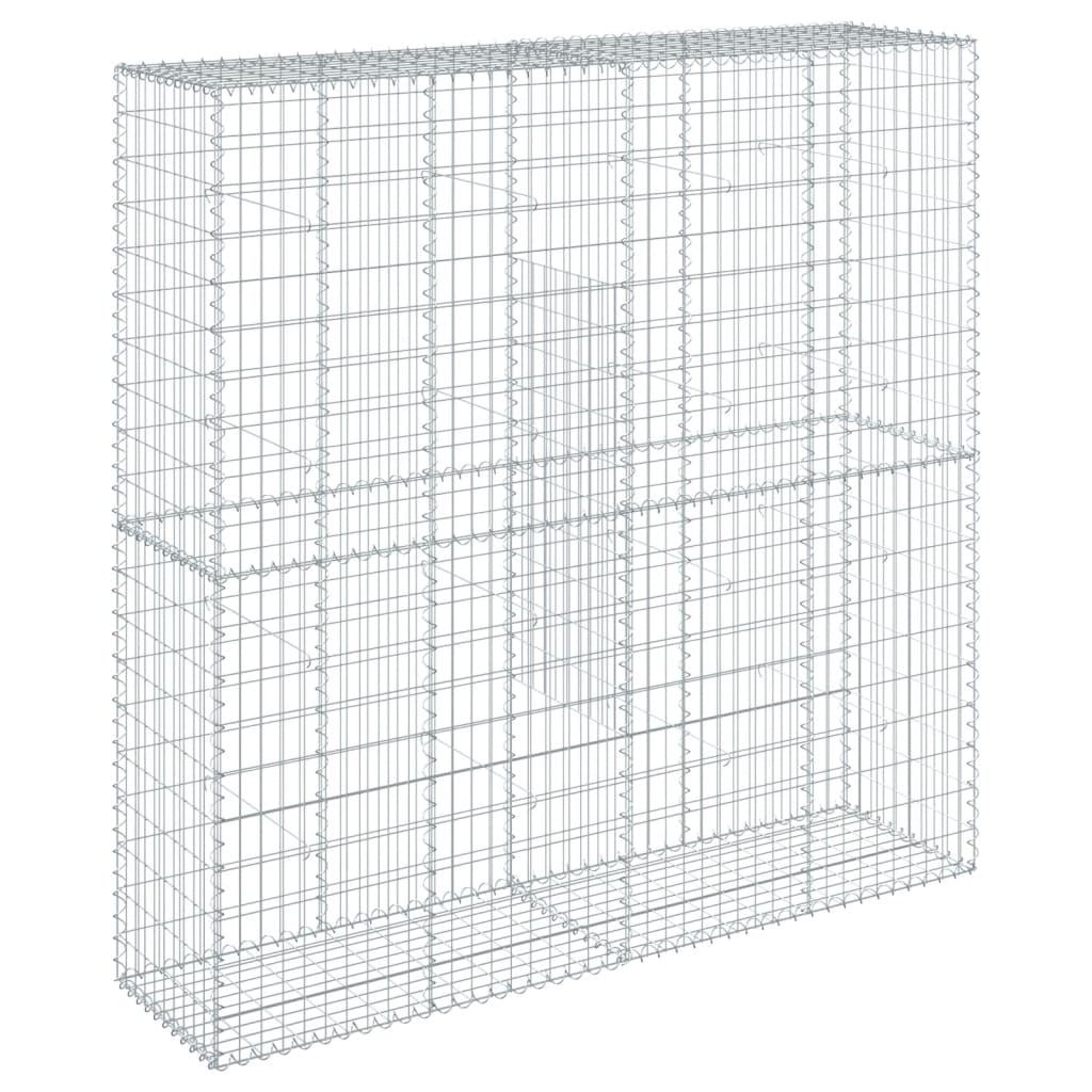 8721102850417_g_en_hd_3 vidaXL Gabion Basket with Cover 200x50x200 cm Galvanised Iron - Image 5