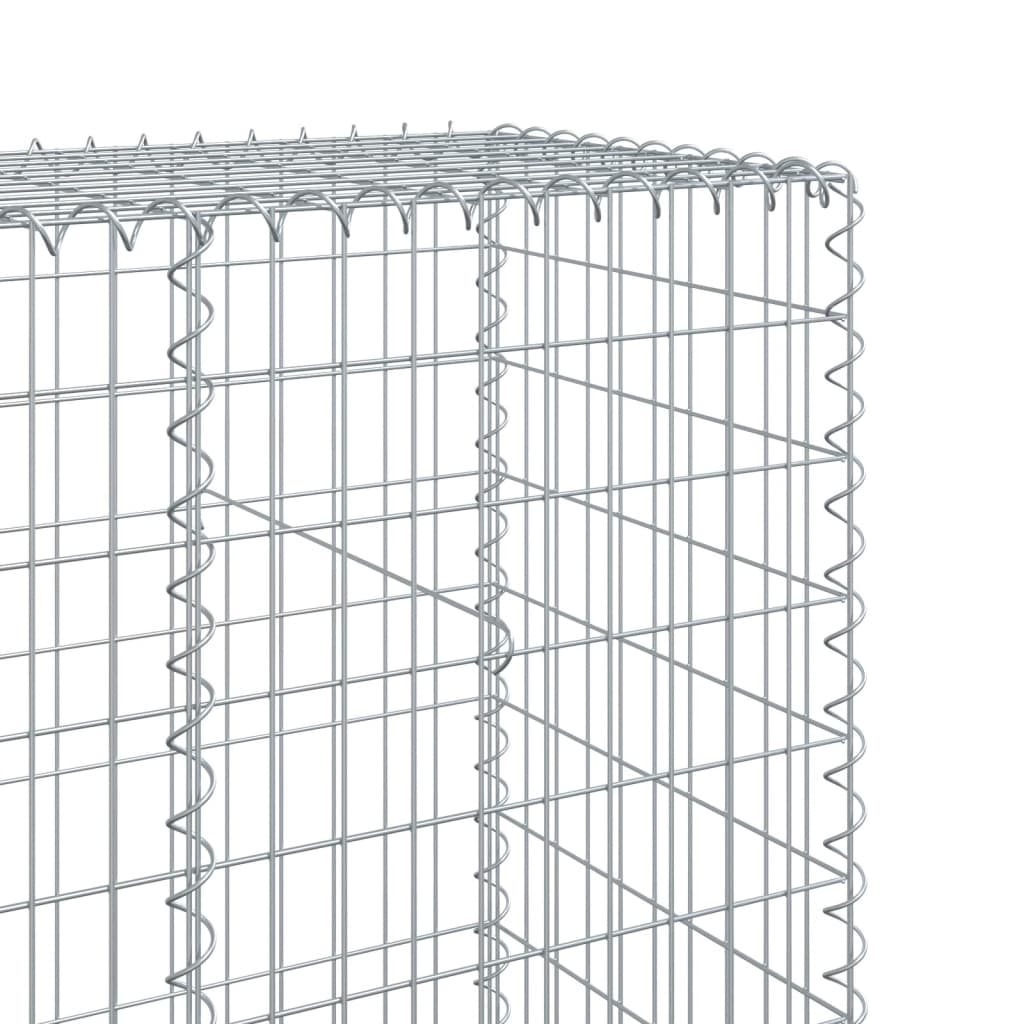 8721102850417_g_en_hd_4 vidaXL Gabion Basket with Cover 200x50x200 cm Galvanised Iron - Image 6