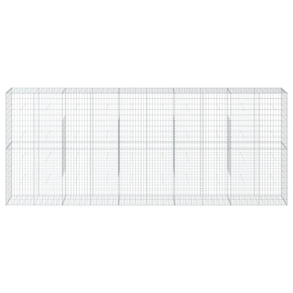 8721102850448_g_en_hd_1 vidaXL Gabion Basket with Cover 500x50x200 cm Galvanised Iron - Image 3