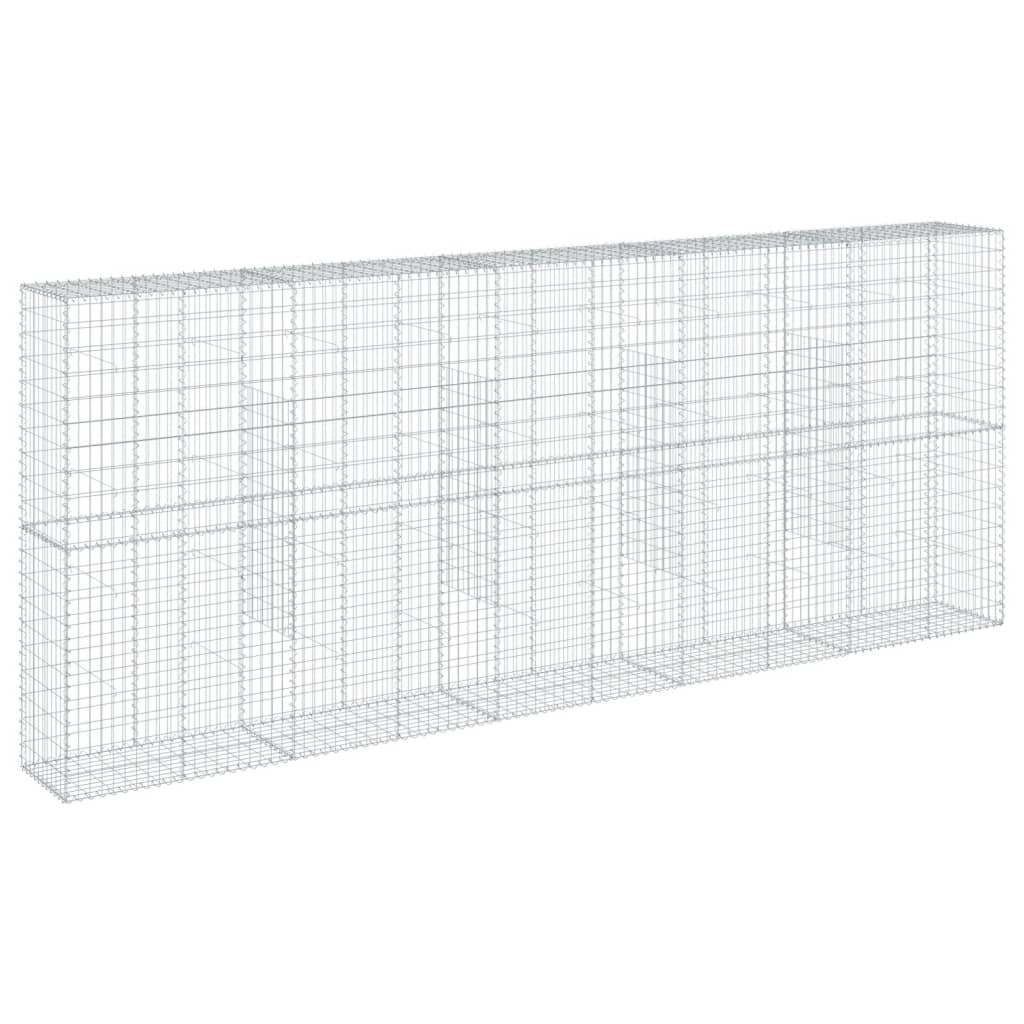 8721102850448_g_en_hd_3 vidaXL Gabion Basket with Cover 500x50x200 cm Galvanised Iron - Image 5