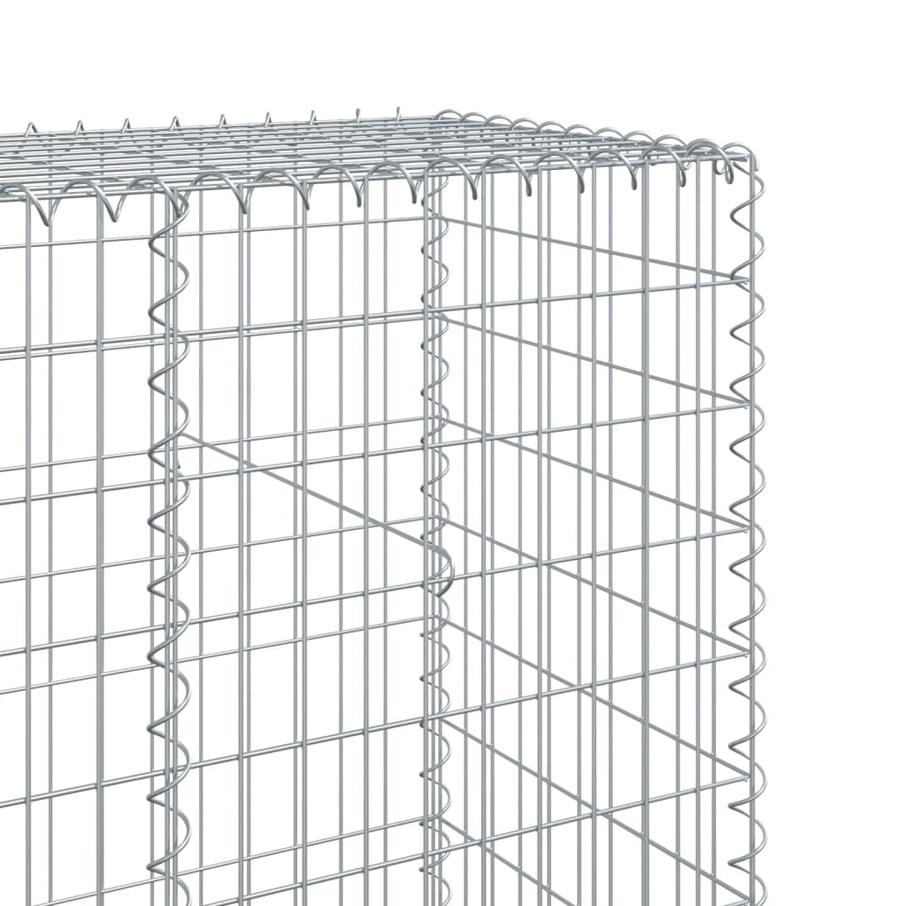 8721102850455_g_en_hd_4 vidaXL Gabion Basket with Cover 600x50x200 cm Galvanised Iron - Image 6