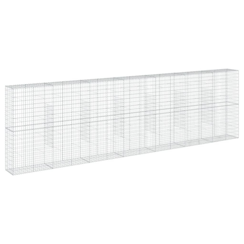 8721102850462_g_en_hd_3 vidaXL Gabion Basket with Cover 700x50x200 cm Galvanised Iron - Image 5