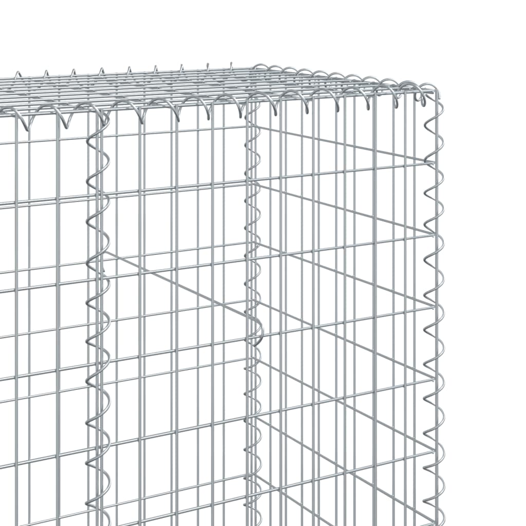 8721102850479_g_en_hd_4 vidaXL Gabion Basket with Cover 800x50x200 cm Galvanised Iron - Image 6