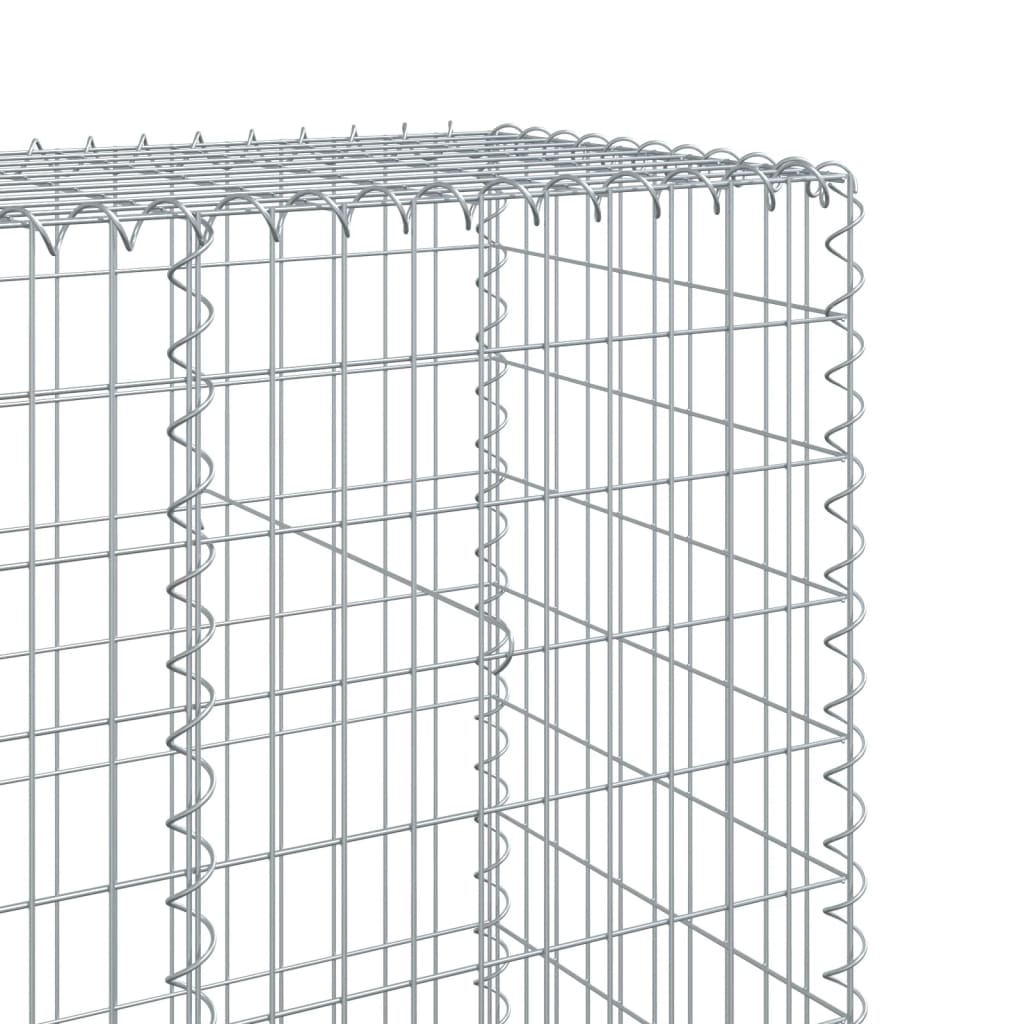 8721102850516_g_en_hd_4 vidaXL Gabion Basket with Cover 1200x50x200 cm Galvanised Iron - Image 6