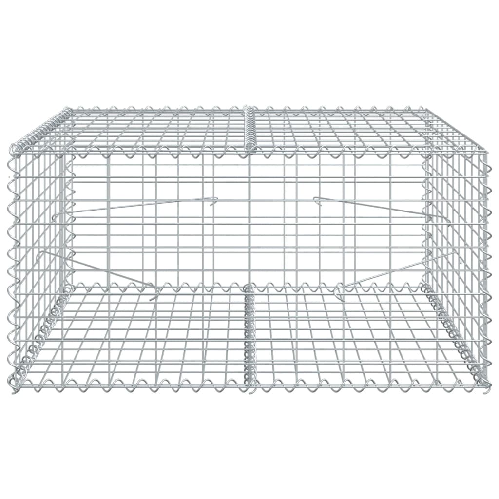 8721102850523_g_en_hd_1 vidaXL Gabion Basket with Cover 100x100x50 cm Galvanised Iron - Image 3