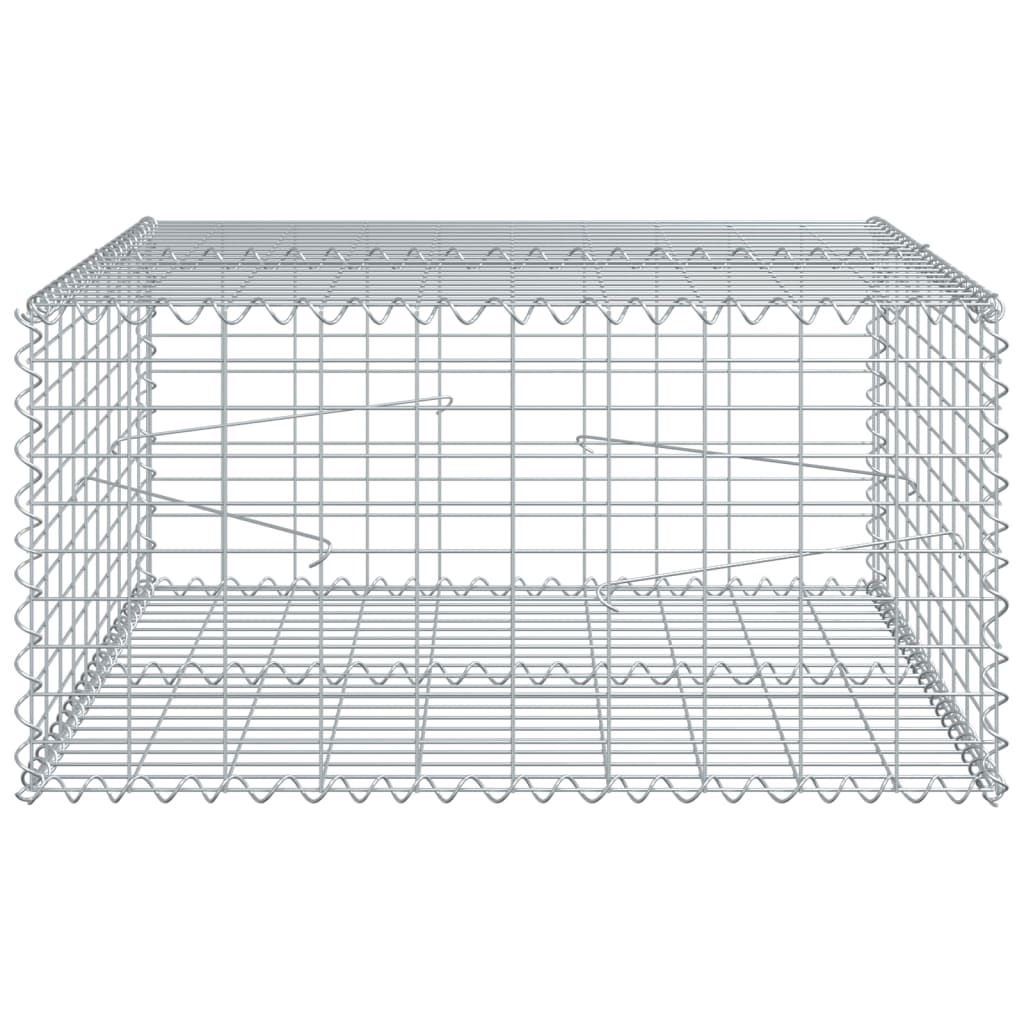 8721102850523_g_en_hd_2 vidaXL Gabion Basket with Cover 100x100x50 cm Galvanised Iron - Image 4
