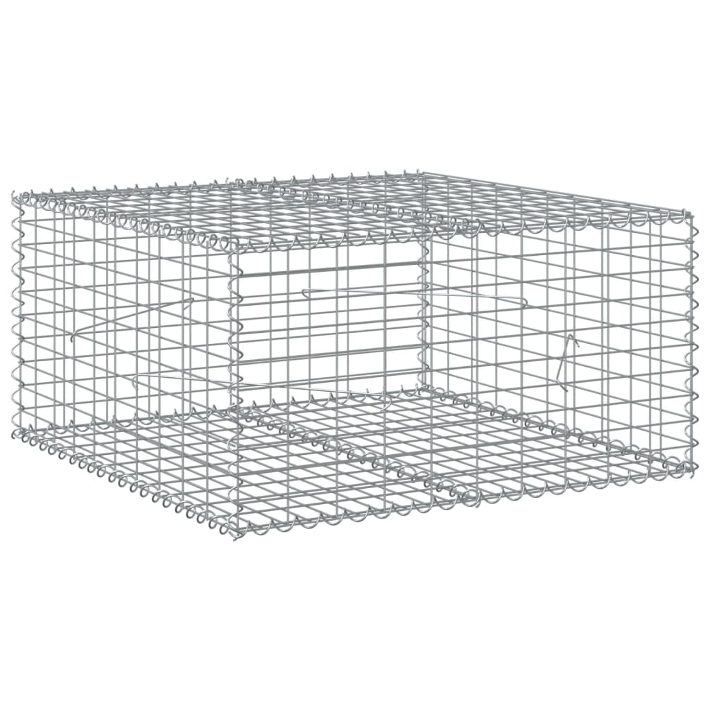 8721102850523_g_en_hd_3 vidaXL Gabion Basket with Cover 100x100x50 cm Galvanised Iron - Image 5