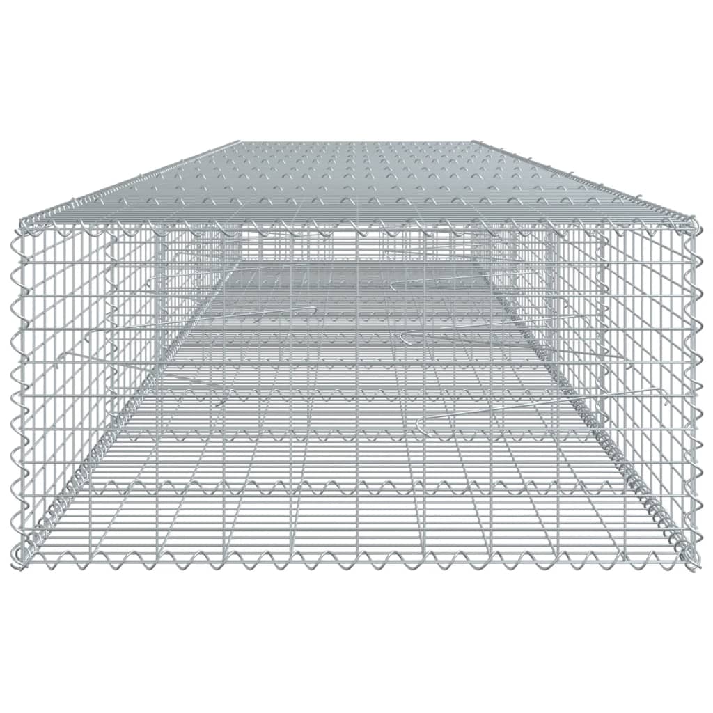 8721102850561_g_en_hd_2 vidaXL Gabion Basket with Cover 500x100x50 cm Galvanised Iron - Image 4