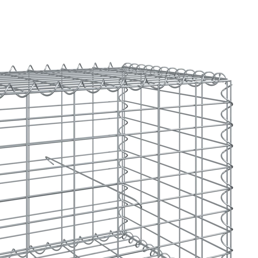 8721102850578_g_en_hd_4 vidaXL Gabion Basket with Cover 600x100x50 cm Galvanised Iron - Image 6