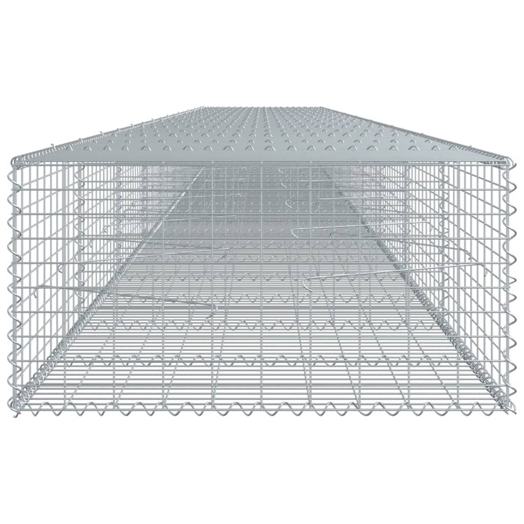 8721102850608_g_en_hd_2 vidaXL Gabion Basket with Cover 900x100x50 cm Galvanised Iron - Image 4