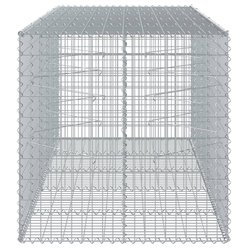 8721102850677_g_en_hd_2 vidaXL Gabion Basket with Cover 250x100x100 cm Galvanised Iron - Image 4