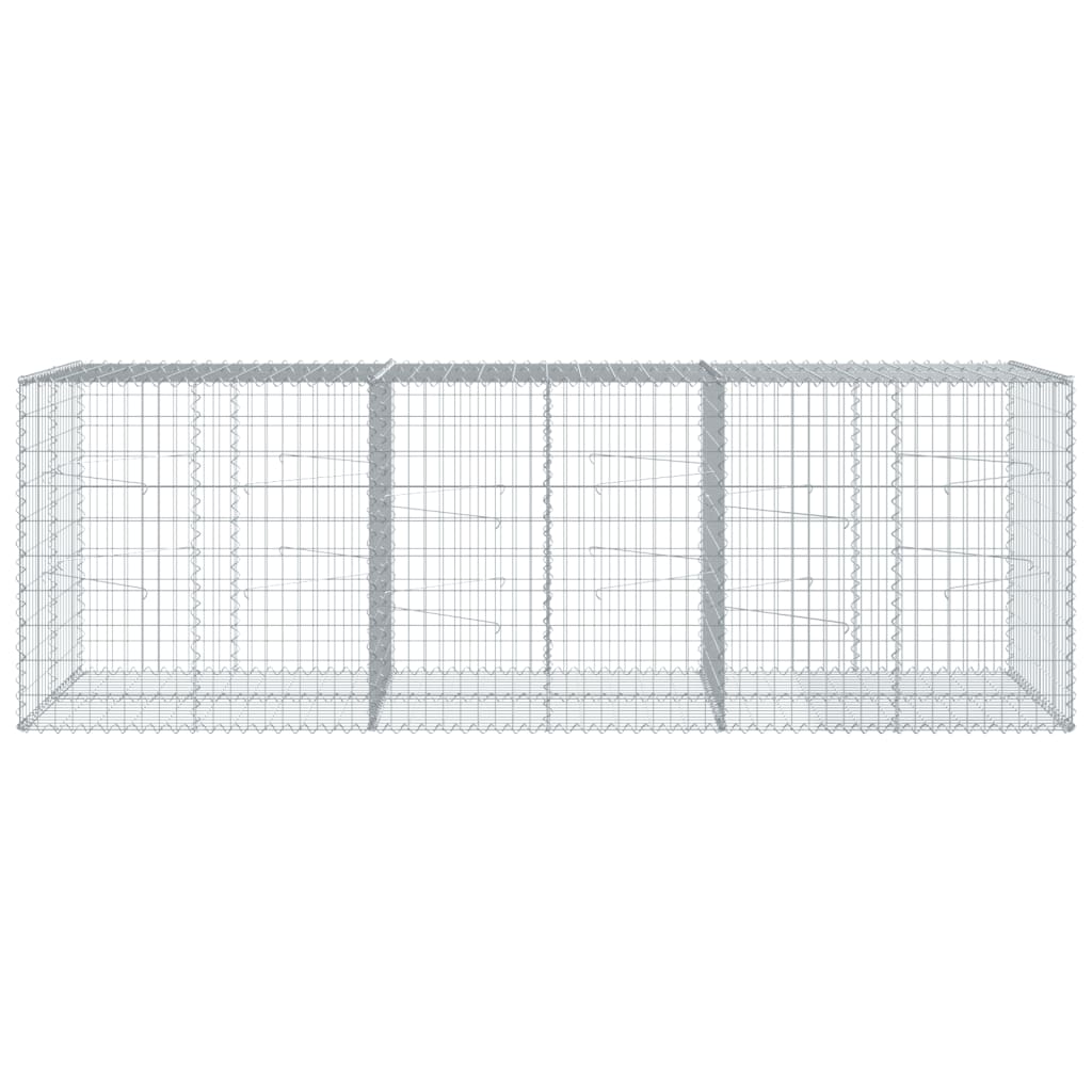 8721102850684_g_en_hd_1 vidaXL Gabion Basket with Cover 300x100x100 cm Galvanised Iron - Image 3