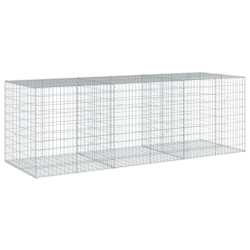 8721102850684_g_en_hd_3 vidaXL Gabion Basket with Cover 300x100x100 cm Galvanised Iron - Image 5