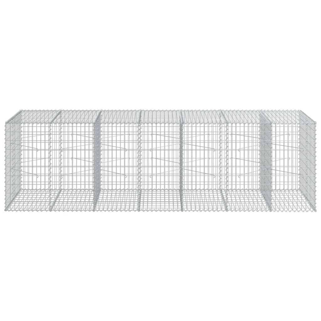 8721102850691_g_en_hd_1 vidaXL Gabion Basket with Cover 350x100x100 cm Galvanised Iron - Image 3