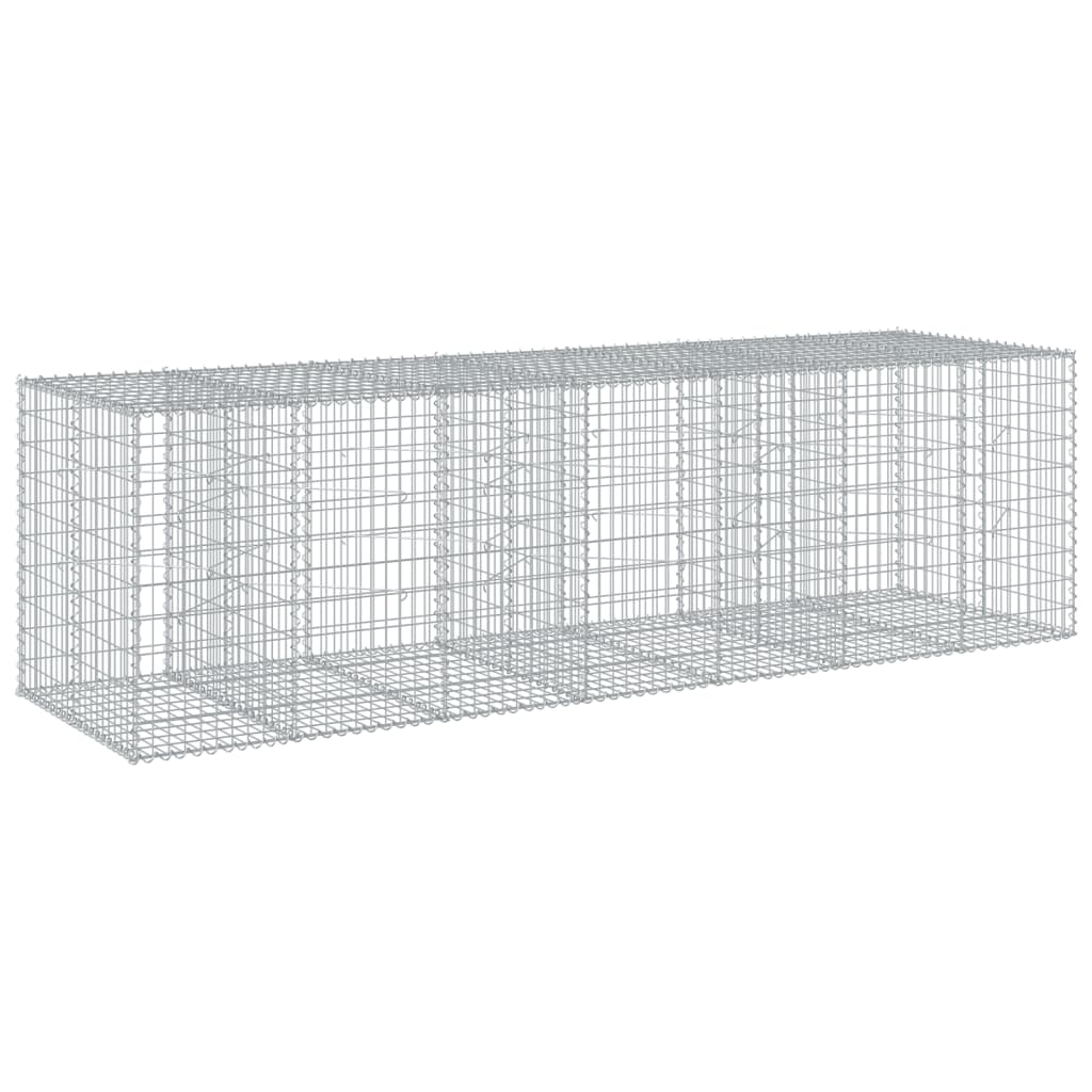 8721102850691_g_en_hd_3 vidaXL Gabion Basket with Cover 350x100x100 cm Galvanised Iron - Image 5