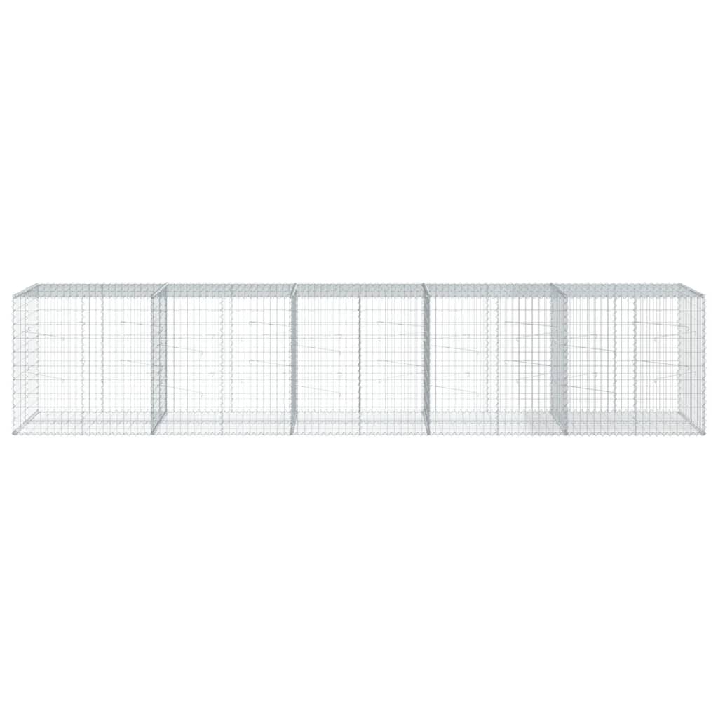 8721102850721_g_en_hd_1 vidaXL Gabion Basket with Cover 500x100x100 cm Galvanised Iron - Image 3