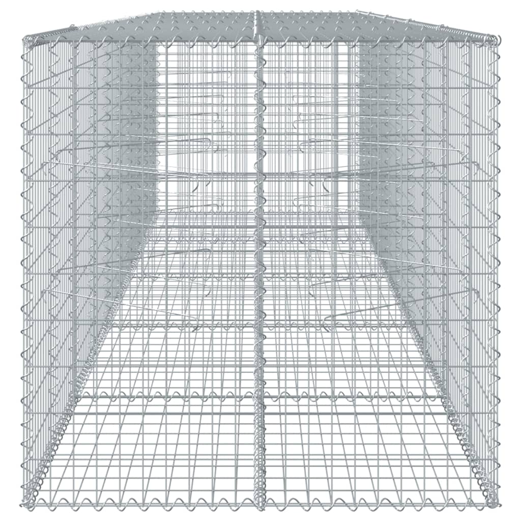 8721102850721_g_en_hd_2 vidaXL Gabion Basket with Cover 500x100x100 cm Galvanised Iron - Image 4