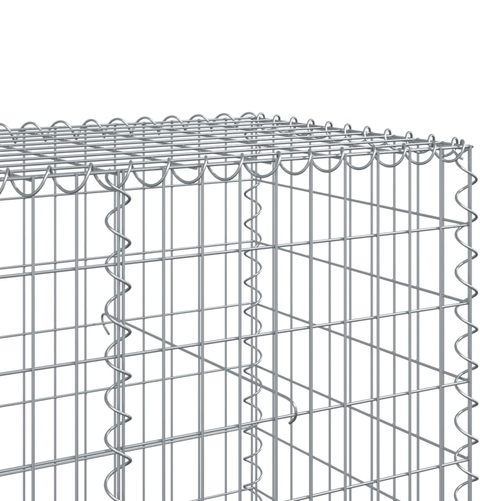 8721102850745_g_en_hd_4 vidaXL Gabion Basket with Cover 600x100x100 cm Galvanised Iron - Image 6