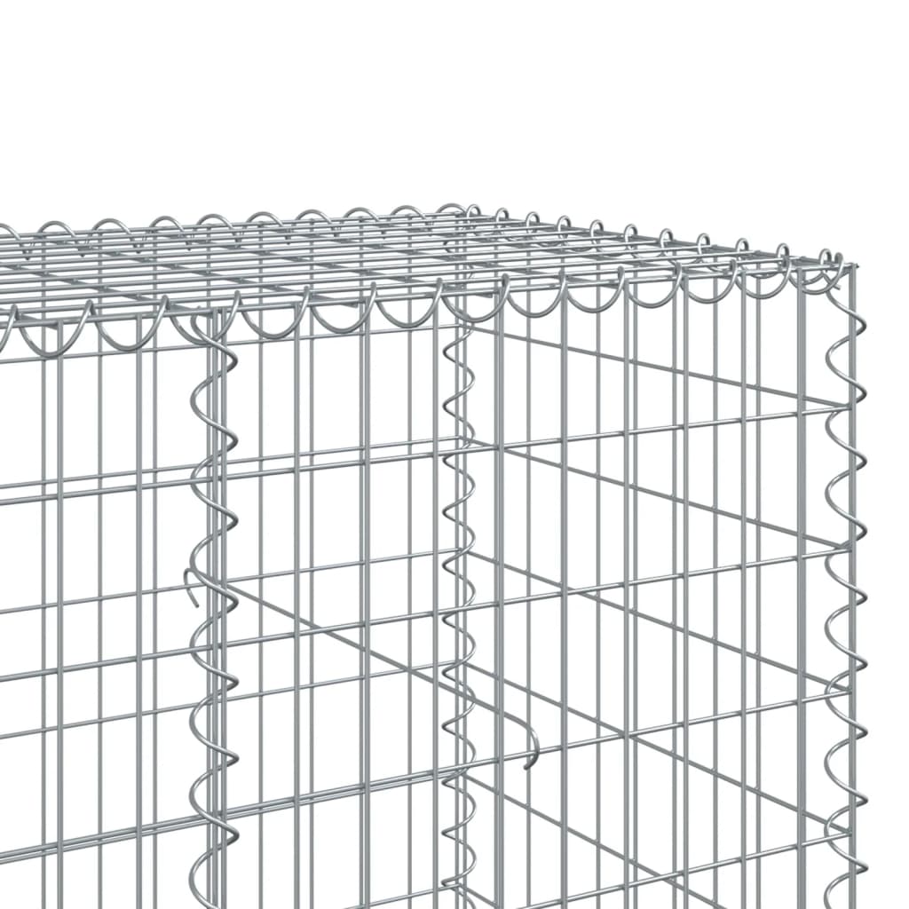 8721102850752_g_en_hd_4 vidaXL Gabion Basket with Cover 650x100x100 cm Galvanised Iron - Image 6