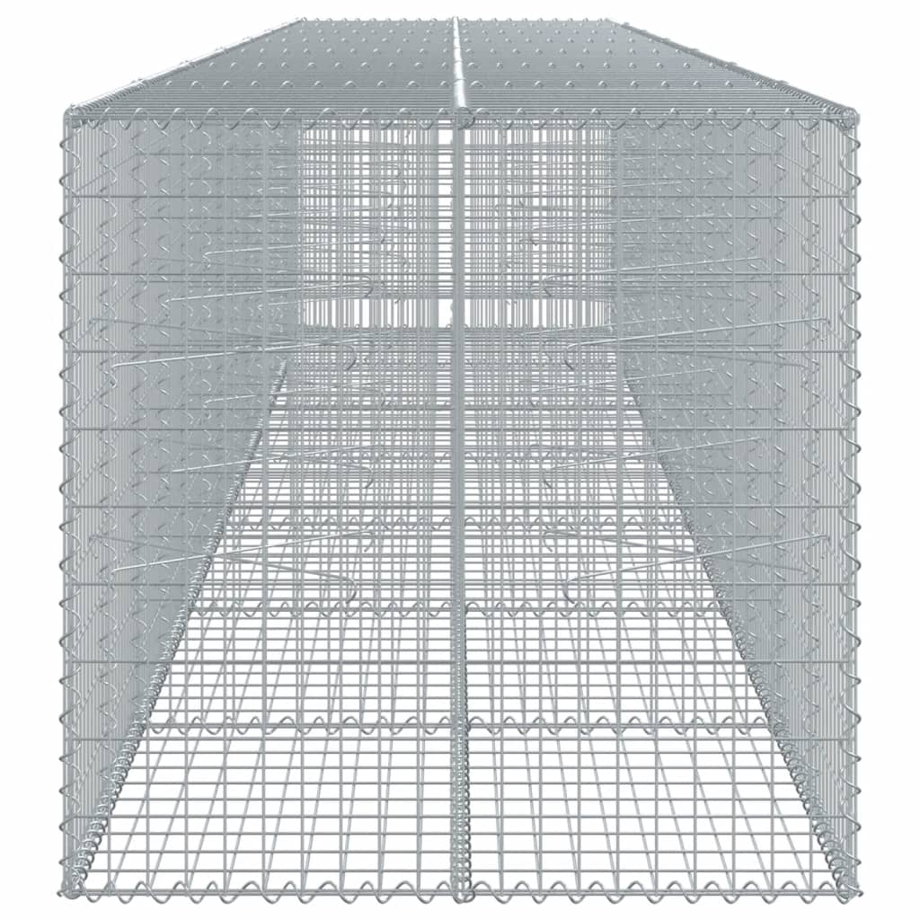8721102850769_g_en_hd_2 vidaXL Gabion Basket with Cover 700x100x100 cm Galvanised Iron - Image 4