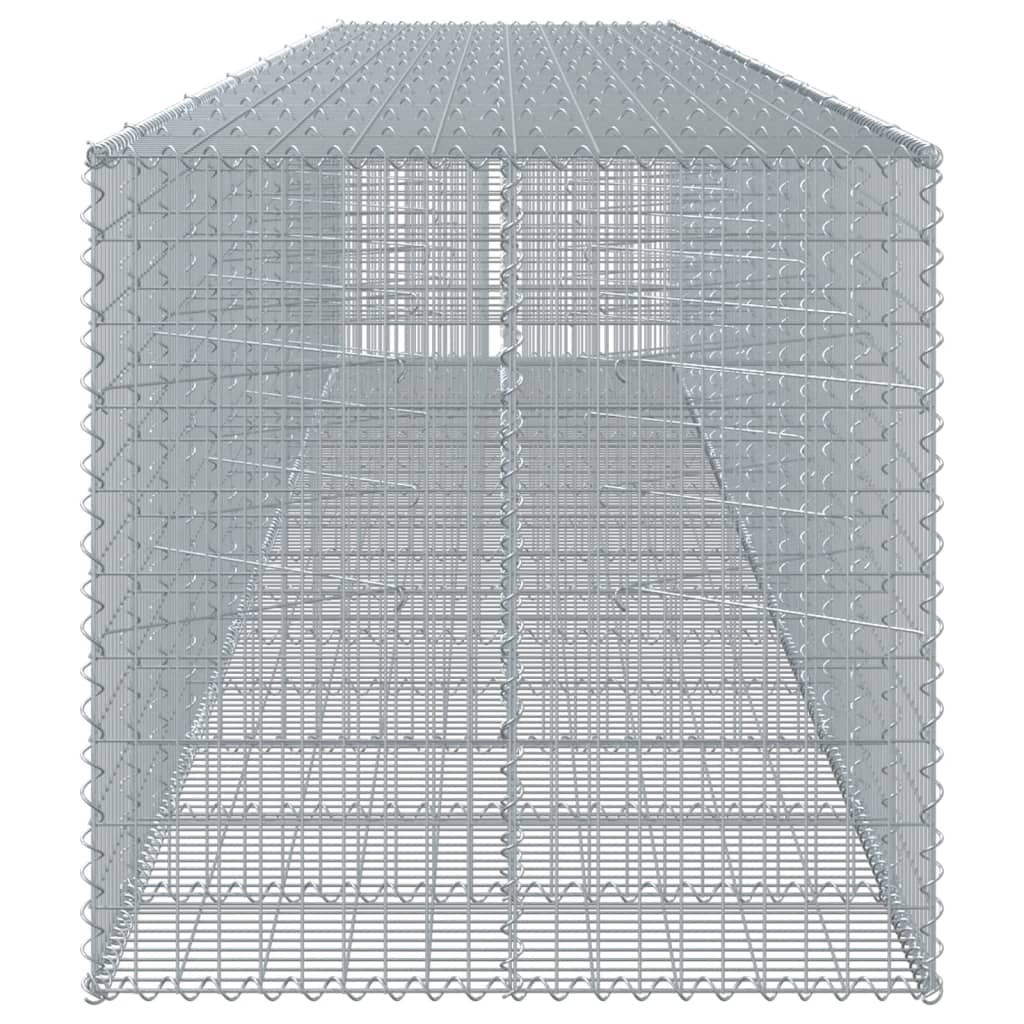 8721102850776_g_en_hd_2 vidaXL Gabion Basket with Cover 750x100x100 cm Galvanised Iron - Image 4