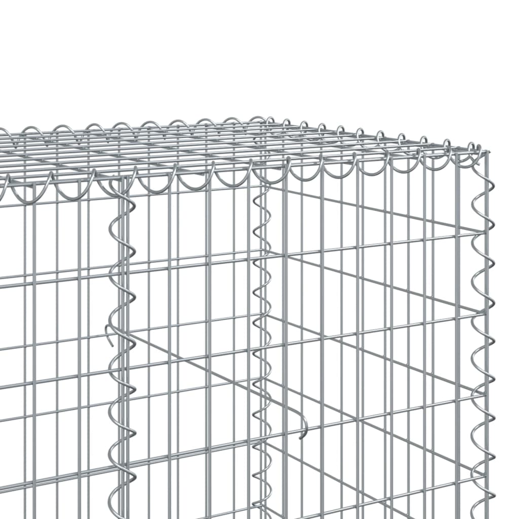 8721102850776_g_en_hd_4 vidaXL Gabion Basket with Cover 750x100x100 cm Galvanised Iron - Image 6