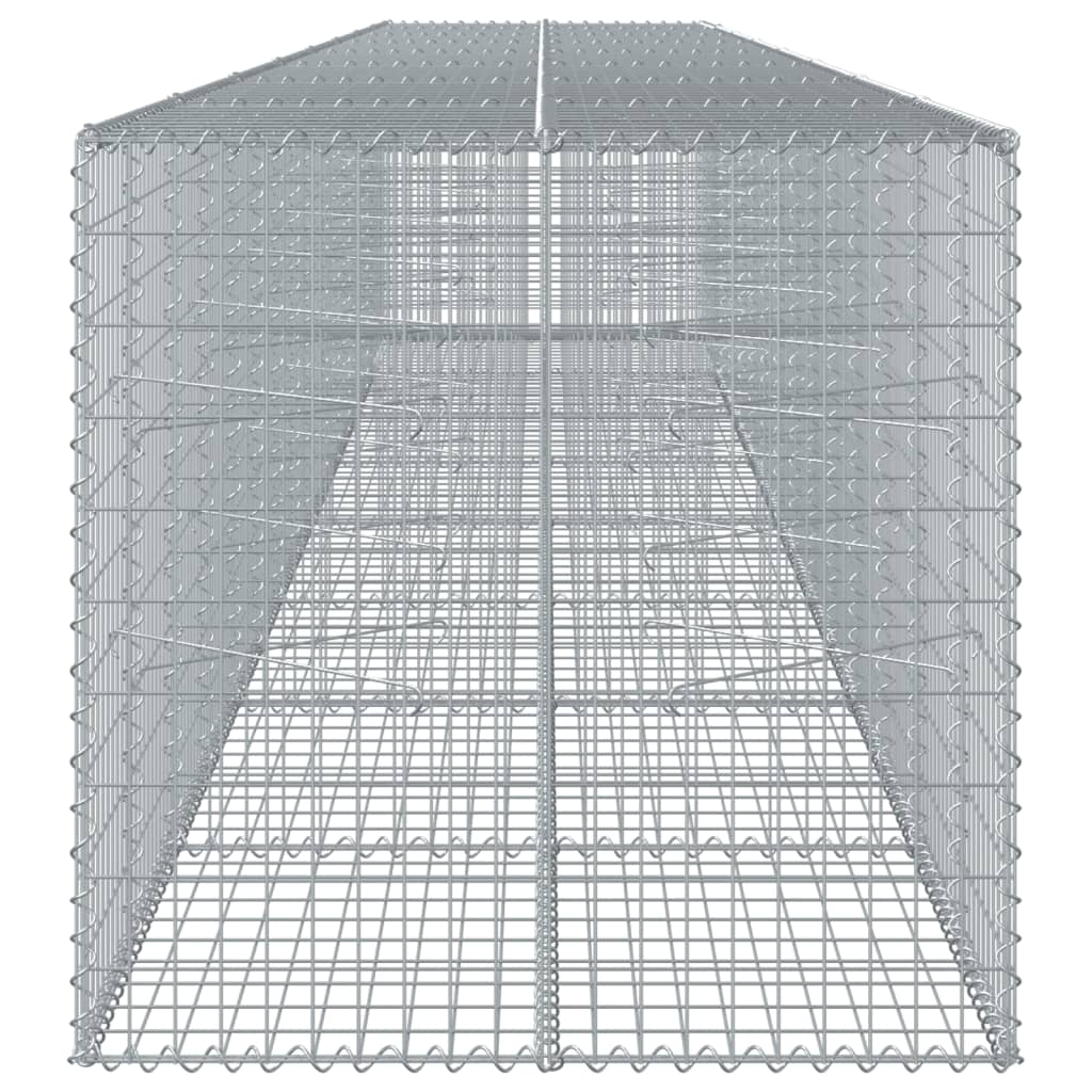 8721102850783_g_en_hd_2 vidaXL Gabion Basket with Cover 800x100x100 cm Galvanised Iron - Image 4
