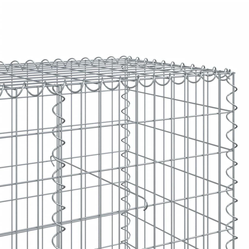 8721102850806_g_en_hd_4 vidaXL Gabion Basket with Cover 900x100x100 cm Galvanised Iron - Image 6